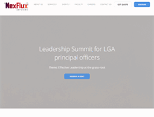 Tablet Screenshot of nexflux.com